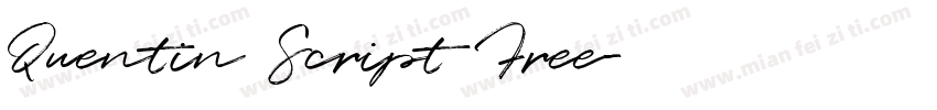 Quentin Script Free字体转换